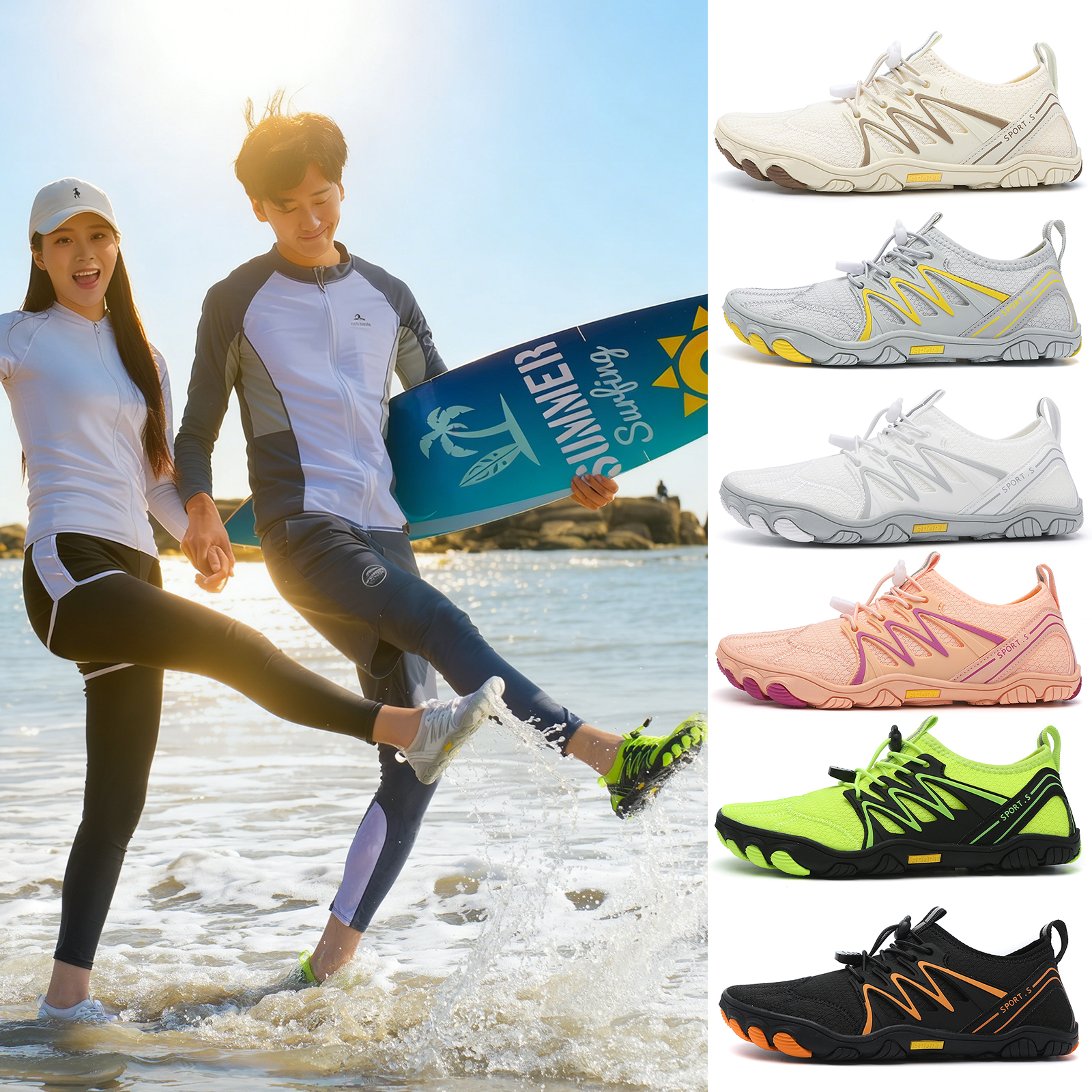 Unisex Water Shoes Men Women Q - Aquatic Sports Shoes avis et prix