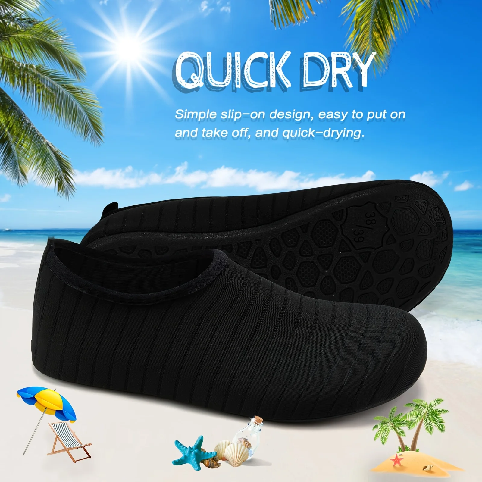 1Pair Water Shoes Women Men Ba - Aquatic Sports Shoes avis et prix