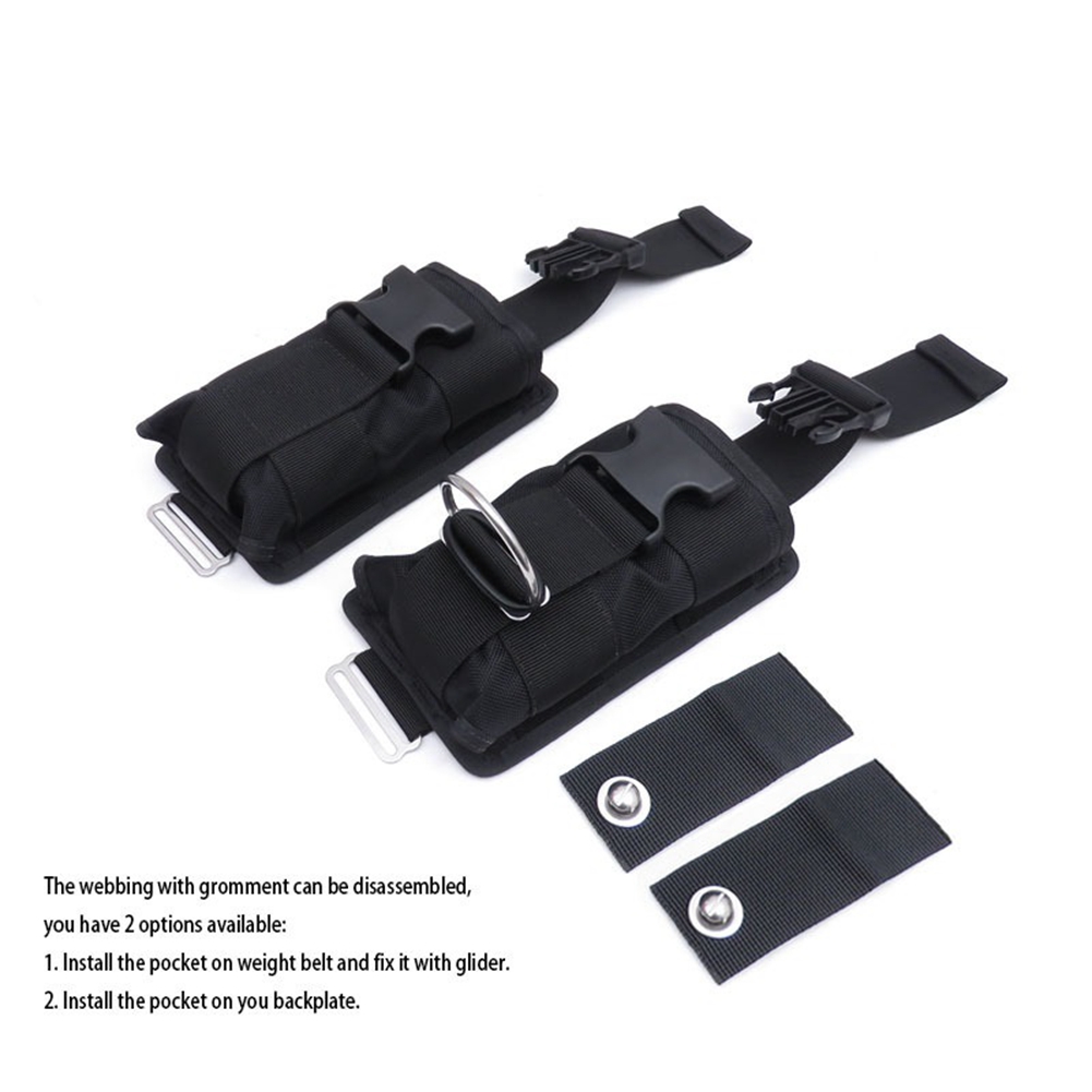 Popular New 2Pcs Spare Black 1 - Dive Weight Belt avis et prix